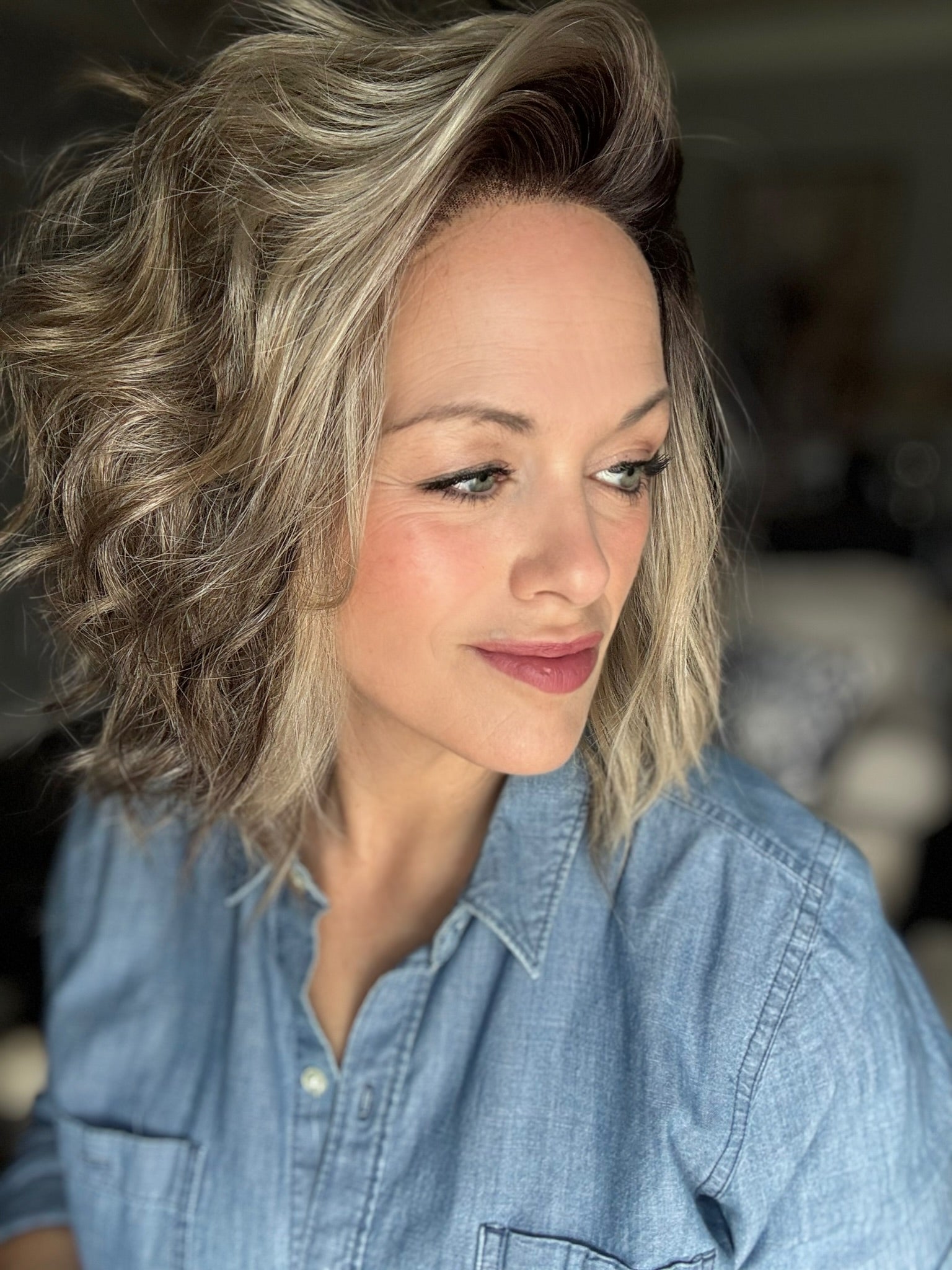 Sadie in creme brulee blonde