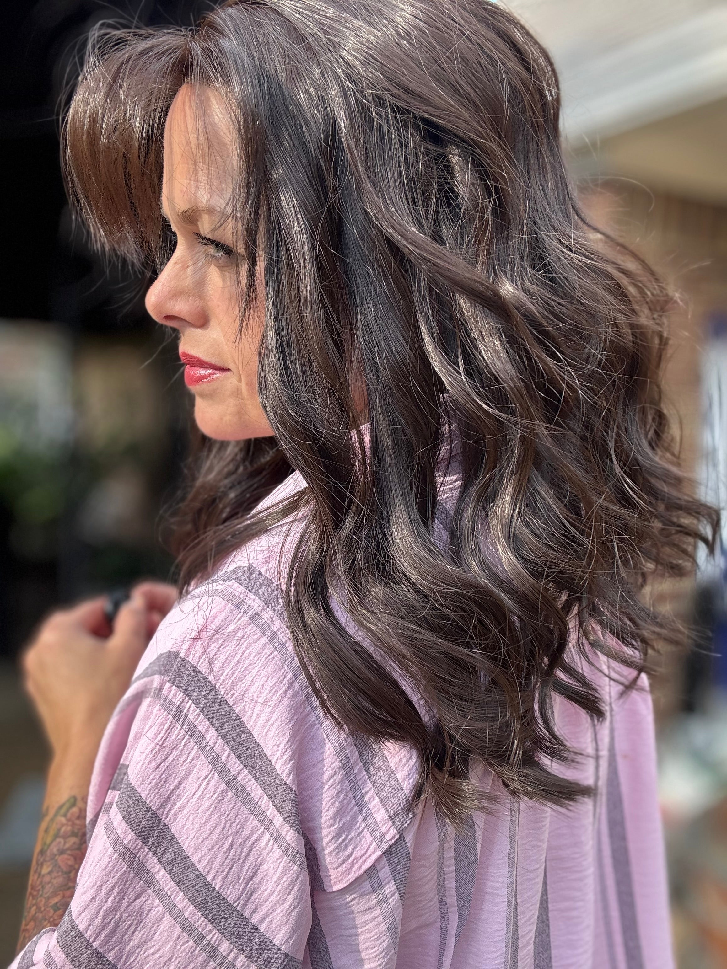 Annabelle with lace front bangs